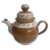 Juego Para Cafe 15 Piezas Fondo Terracota Con Blanco Mik - Imagen 4